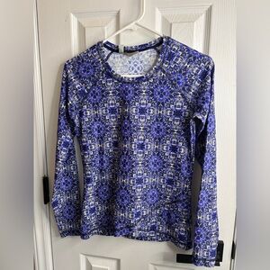 Athleta Blue Top Sz S